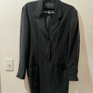 August Silk Black Boyfriend Blazer